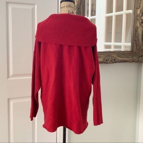 Style & Co Red Ribbed Knit Sweater Size M - Picture 7 of 9